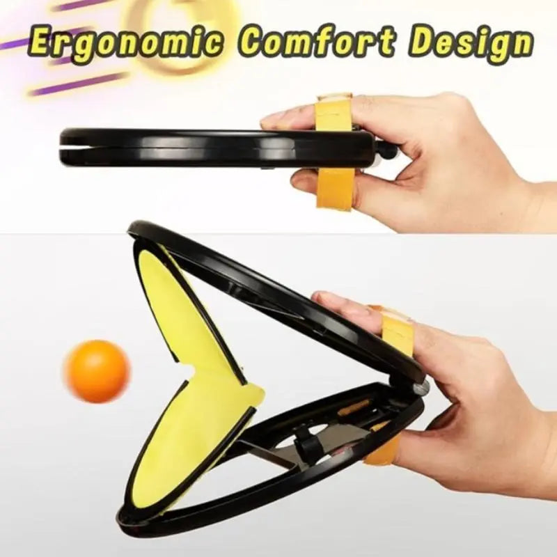 Throw and Catch Set, 2 Set Outdoor Beach Toy Racket, Ball-Throw Table Tennis Racket, Suitable for Camping Leisure Equipment, Outdoor Sports, Parent-Child Sports, Parties