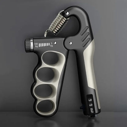 LINGPENG Adjustable Hand Grip Strength Trainer, 1 Count 5-100Kg Hand Grip Strengthener with LCD Display, Forearm Grip Strengthener, Hand Grip Exerciser, Workout Hand Gripper, Hand Strengthening Training Equipment for Home Gym Workout #GLOBAL PICKS