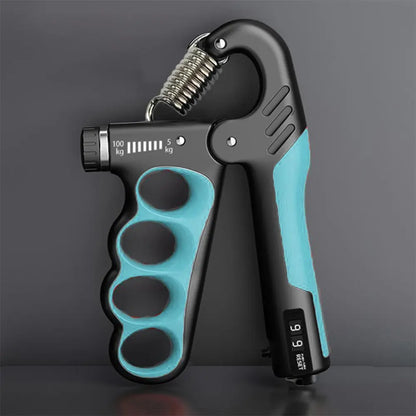 LINGPENG Adjustable Hand Grip Strength Trainer, 1 Count 5-100Kg Hand Grip Strengthener with LCD Display, Forearm Grip Strengthener, Hand Grip Exerciser, Workout Hand Gripper, Hand Strengthening Training Equipment for Home Gym Workout #GLOBAL PICKS