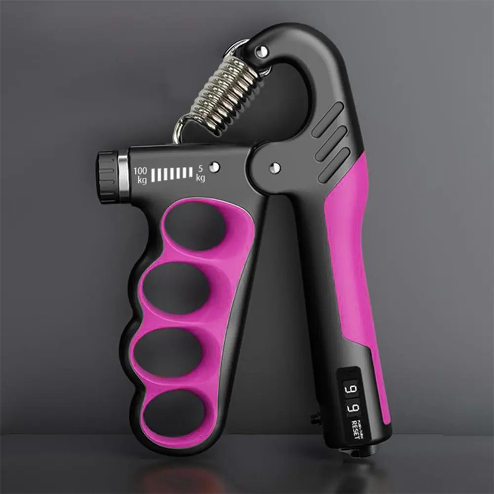 LINGPENG Adjustable Hand Grip Strength Trainer, 1 Count 5-100Kg Hand Grip Strengthener with LCD Display, Forearm Grip Strengthener, Hand Grip Exerciser, Workout Hand Gripper, Hand Strengthening Training Equipment for Home Gym Workout #GLOBAL PICKS
