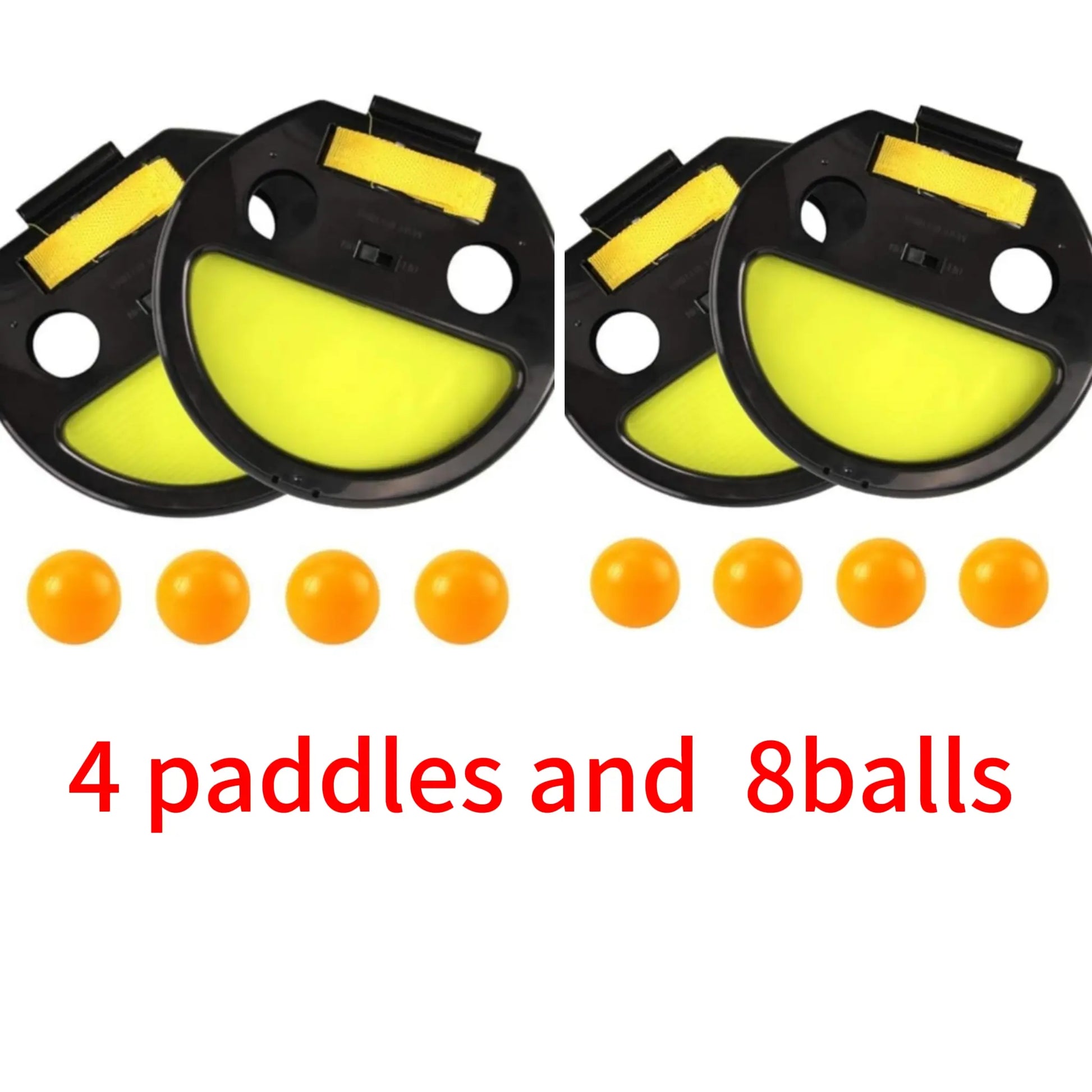 Throw and Catch Set, 2 Set Outdoor Beach Toy Racket, Ball-Throw Table Tennis Racket, Suitable for Camping Leisure Equipment, Outdoor Sports, Parent-Child Sports, Parties