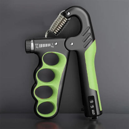 LINGPENG Adjustable Hand Grip Strength Trainer, 1 Count 5-100Kg Hand Grip Strengthener with LCD Display, Forearm Grip Strengthener, Hand Grip Exerciser, Workout Hand Gripper, Hand Strengthening Training Equipment for Home Gym Workout #GLOBAL PICKS