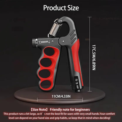 LINGPENG Adjustable Hand Grip Strength Trainer, 1 Count 5-100Kg Hand Grip Strengthener with LCD Display, Forearm Grip Strengthener, Hand Grip Exerciser, Workout Hand Gripper, Hand Strengthening Training Equipment for Home Gym Workout #GLOBAL PICKS